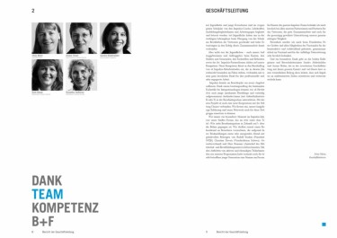 Konzeption, Design, Realisation des Geschäftsberichts für Impulsis, Zürich